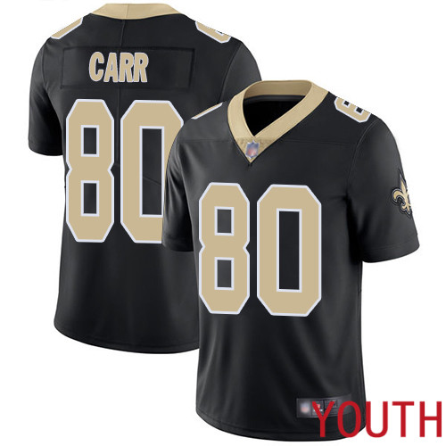 New Orleans Saints Limited Black Youth Austin Carr Home Jersey NFL Football 80 Vapor Untouchable Jersey